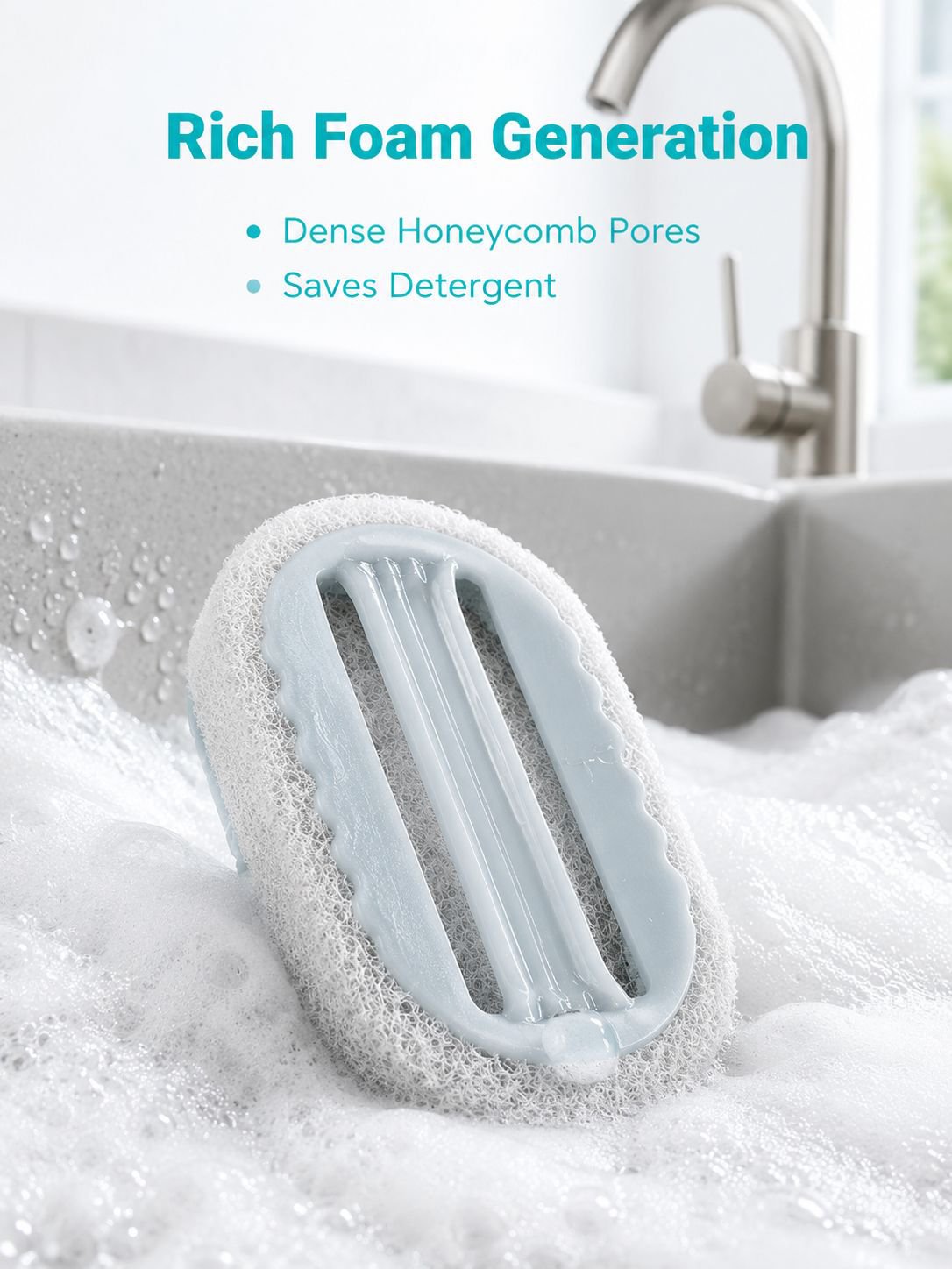 Sponge brush with handle