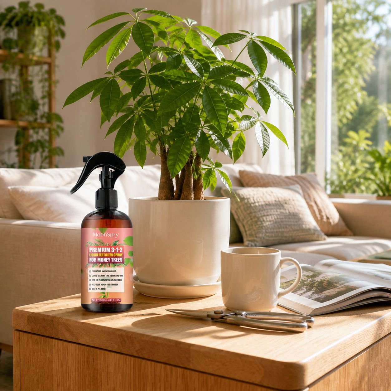 Potted green leafy flowers liquid fertilizer spray nutrient supplement rooting flower fertilizer