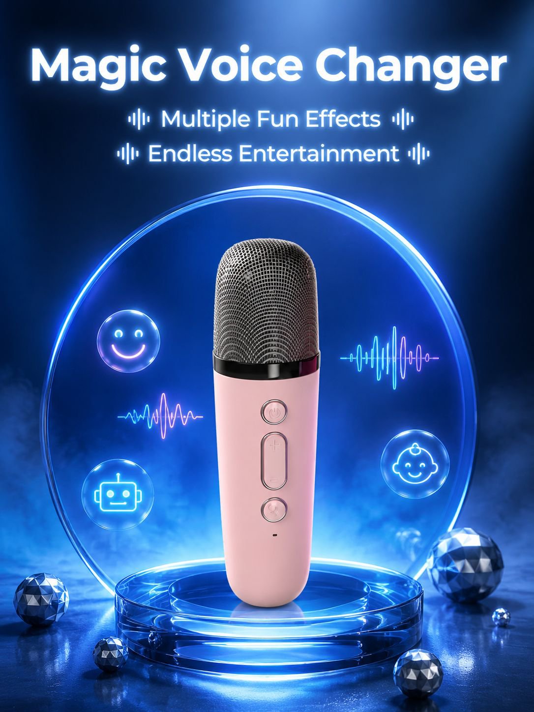 Magic Voice Changer Karaoke Microphone & Speaker Set