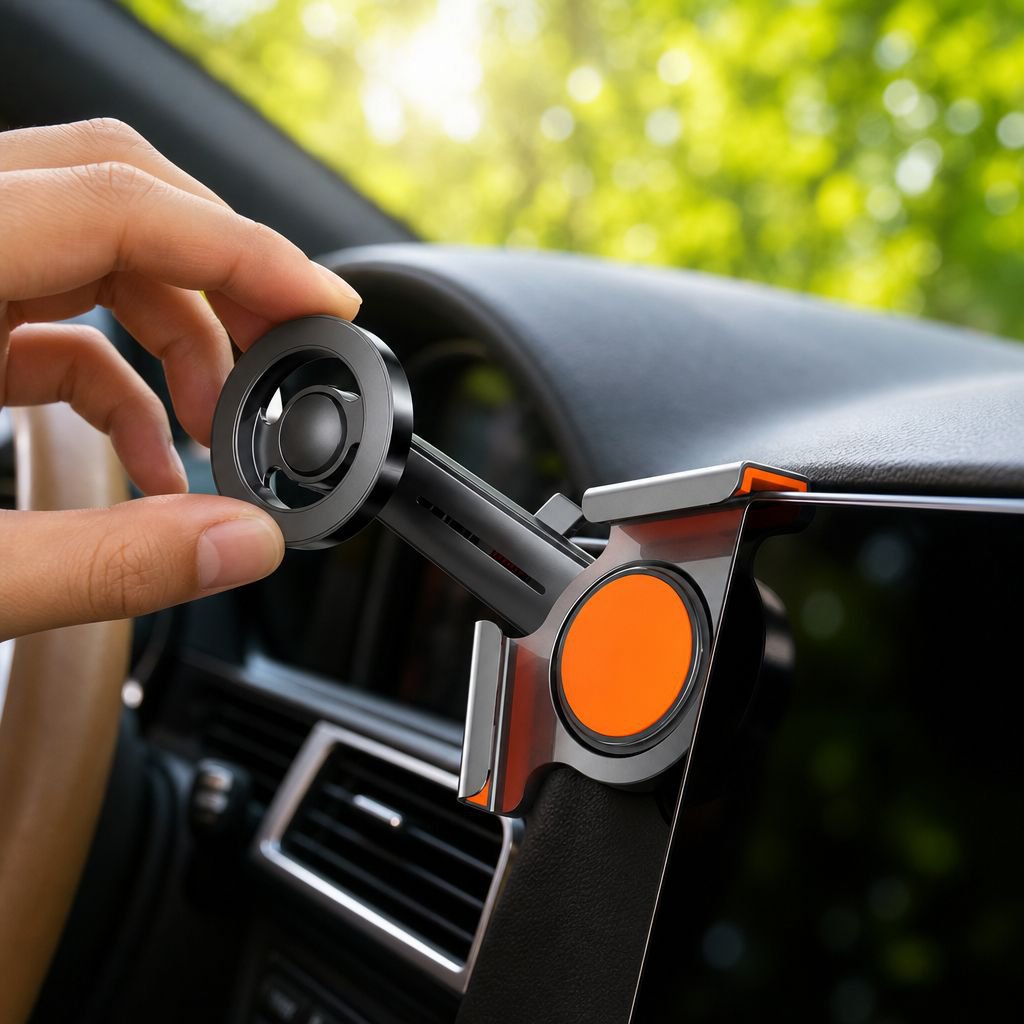 Soporte de navegación magnético para coche, apto para tablero y consola central