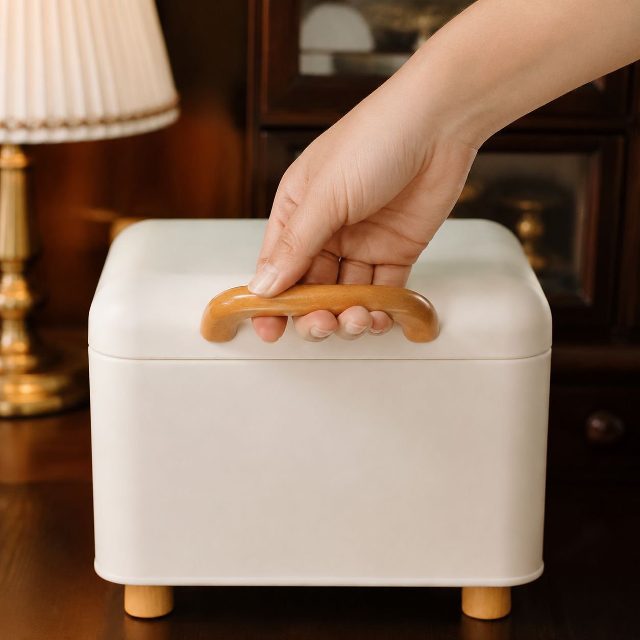 Durable mini medicine box with secure closure
