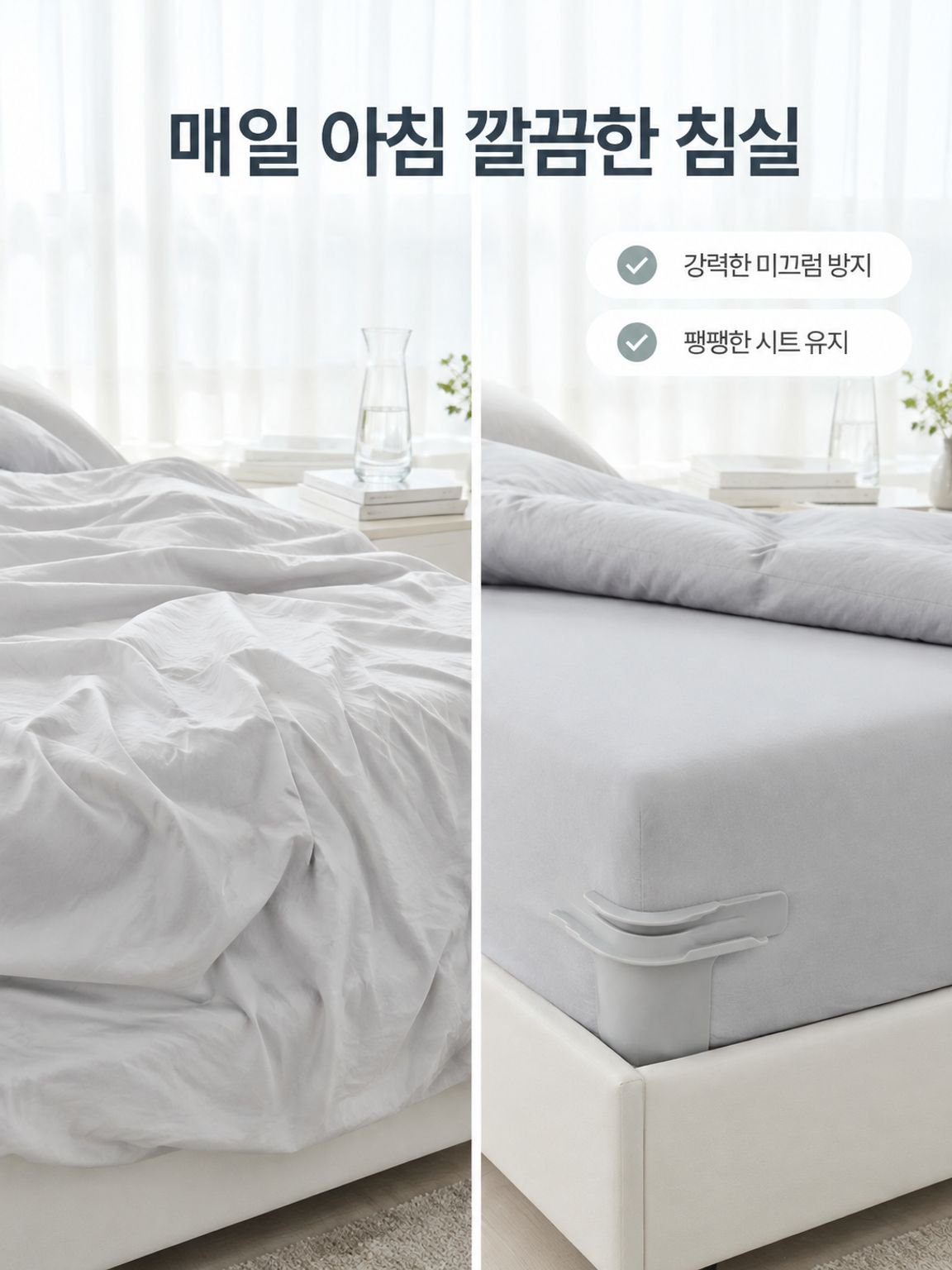 가정용 침대 시트 모서리 고정 장치