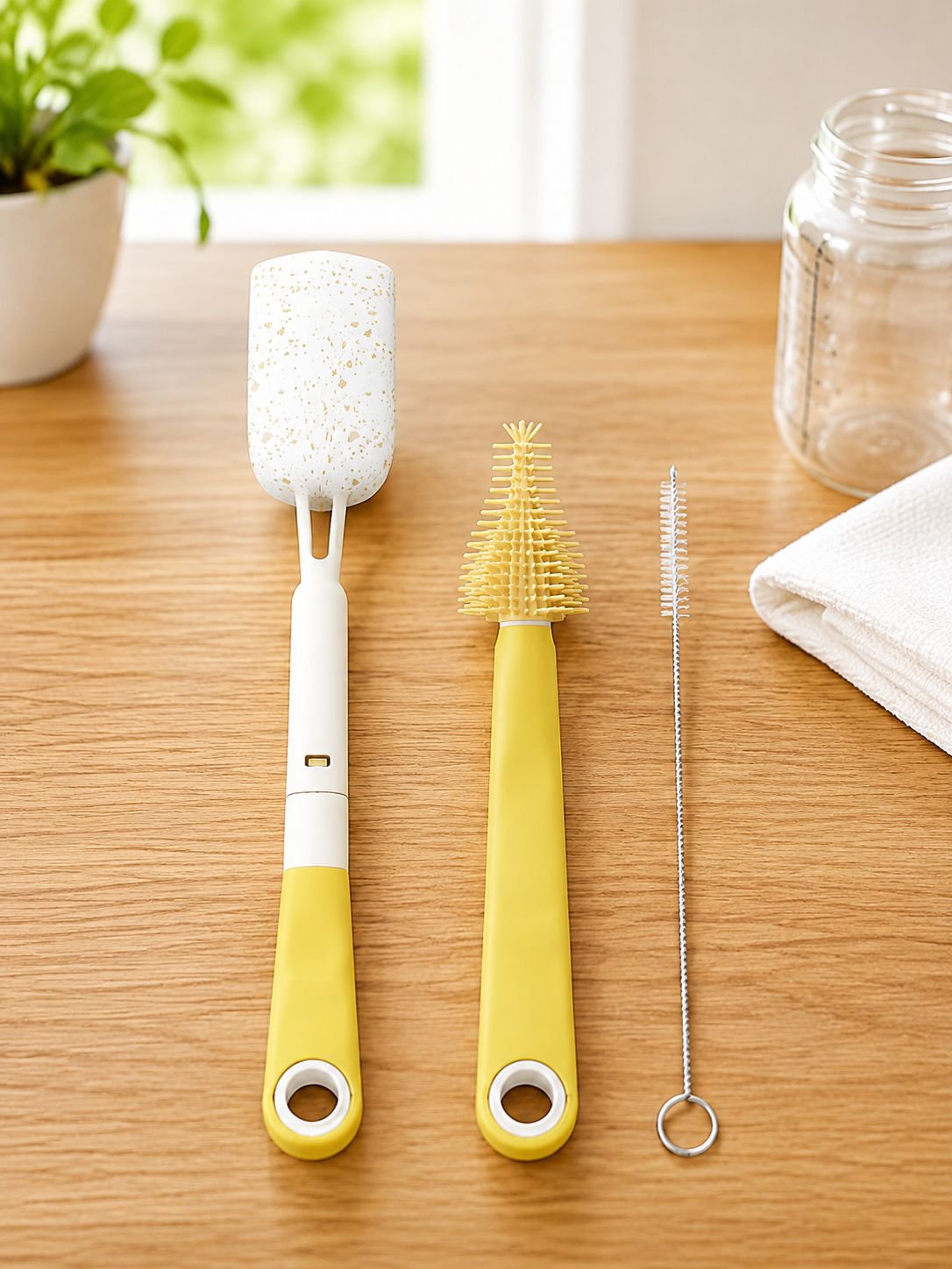 Cepillo ergonómico para biberones de bebé