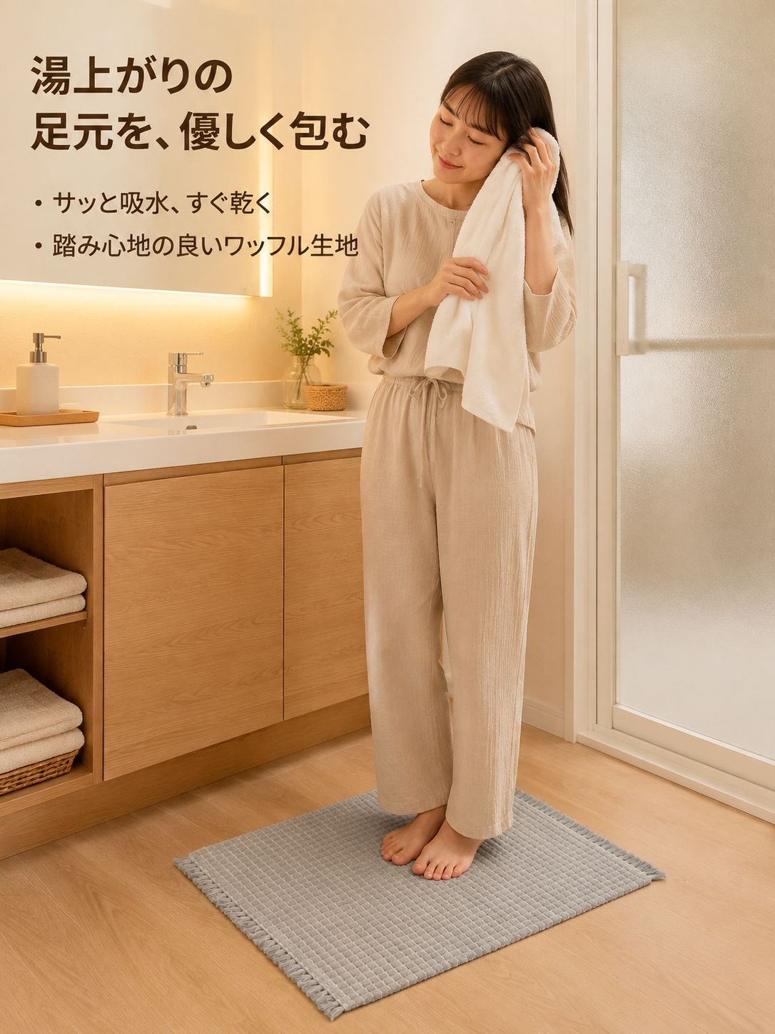 滑り止め吸水フットマット
