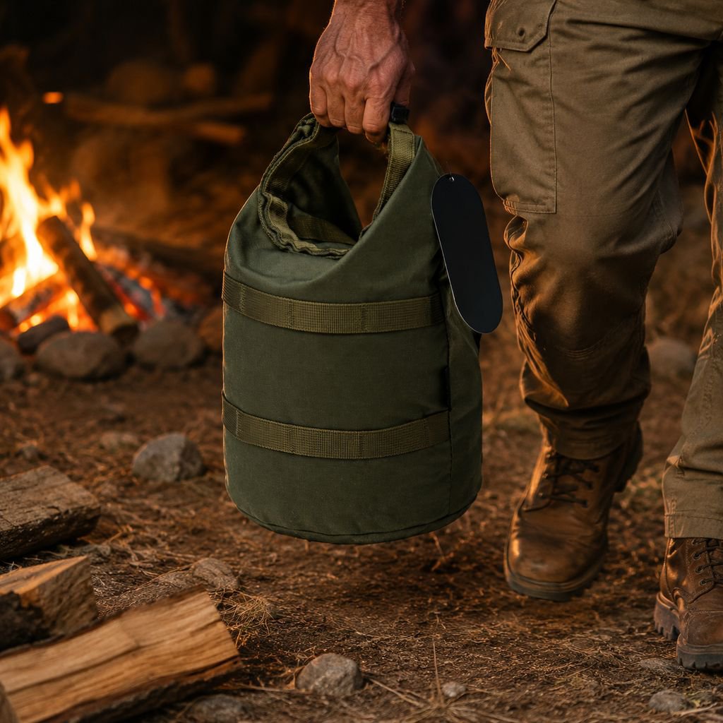 weather-resistant roll-top storage bag