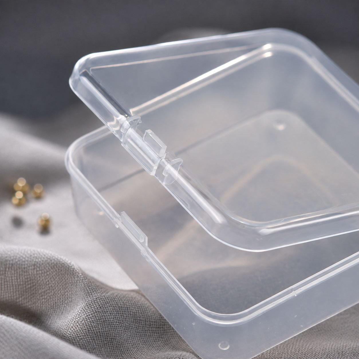 Plastic storage container with personalized logo