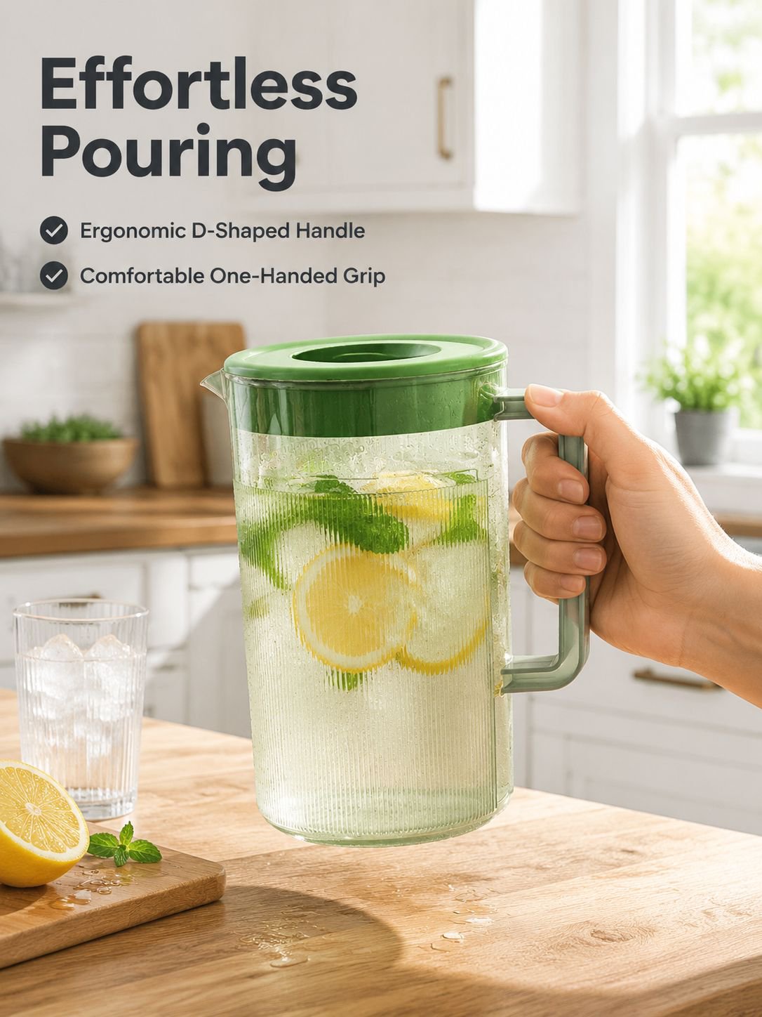 Large capacity heat-resistant cold water kettle, household juice bucket