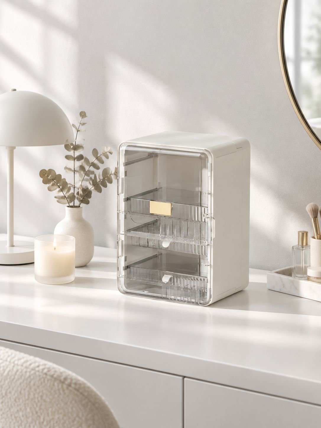 Faltbare Make-up-Box mit großem Stauraum