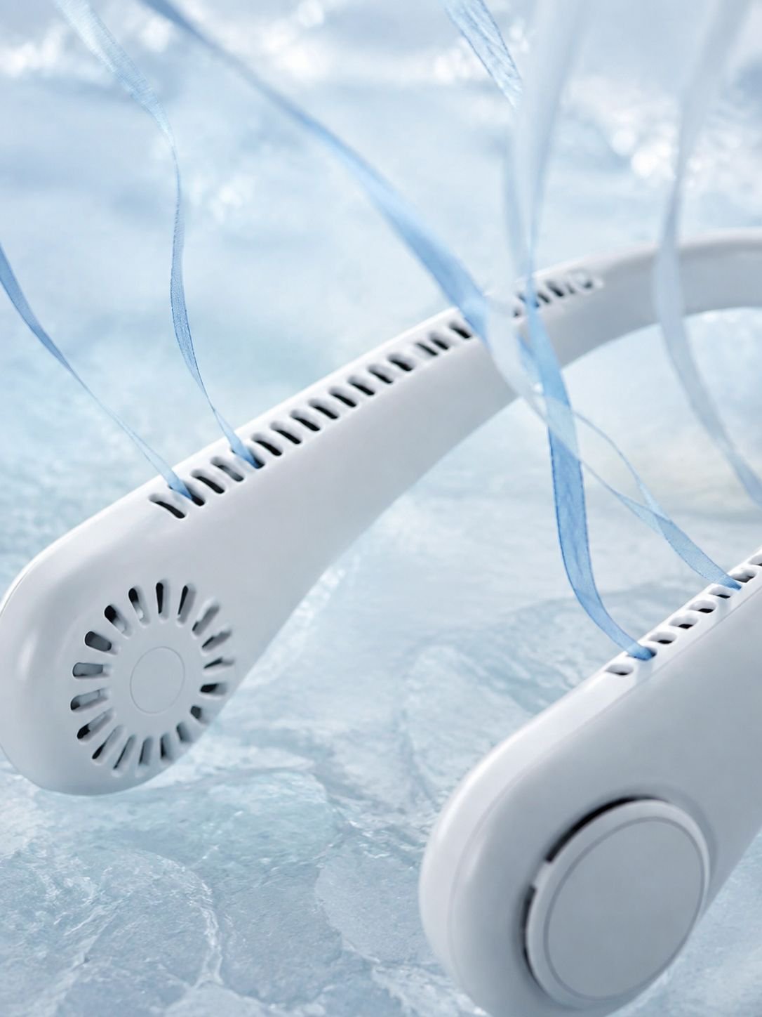 Nuevo ventilador de cuello, recargable por USB, pequeño portátil para exteriores, turbina de bajo ru