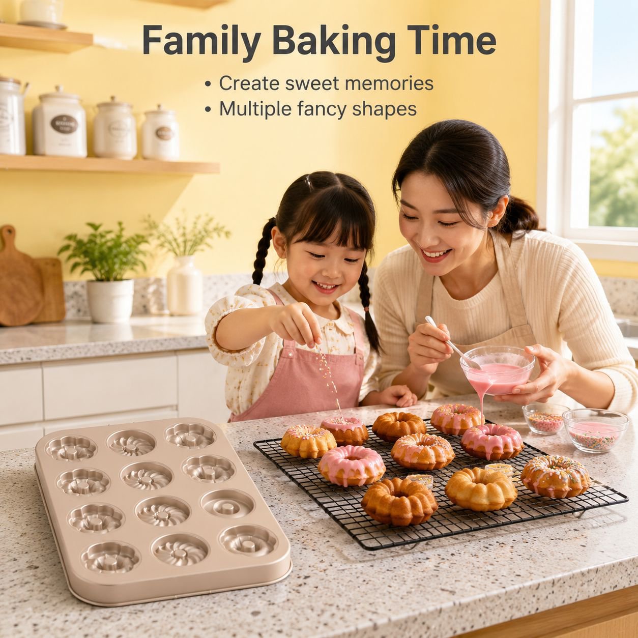 Multi-size Non-stick Donut Cupcake Baking Mold Tray