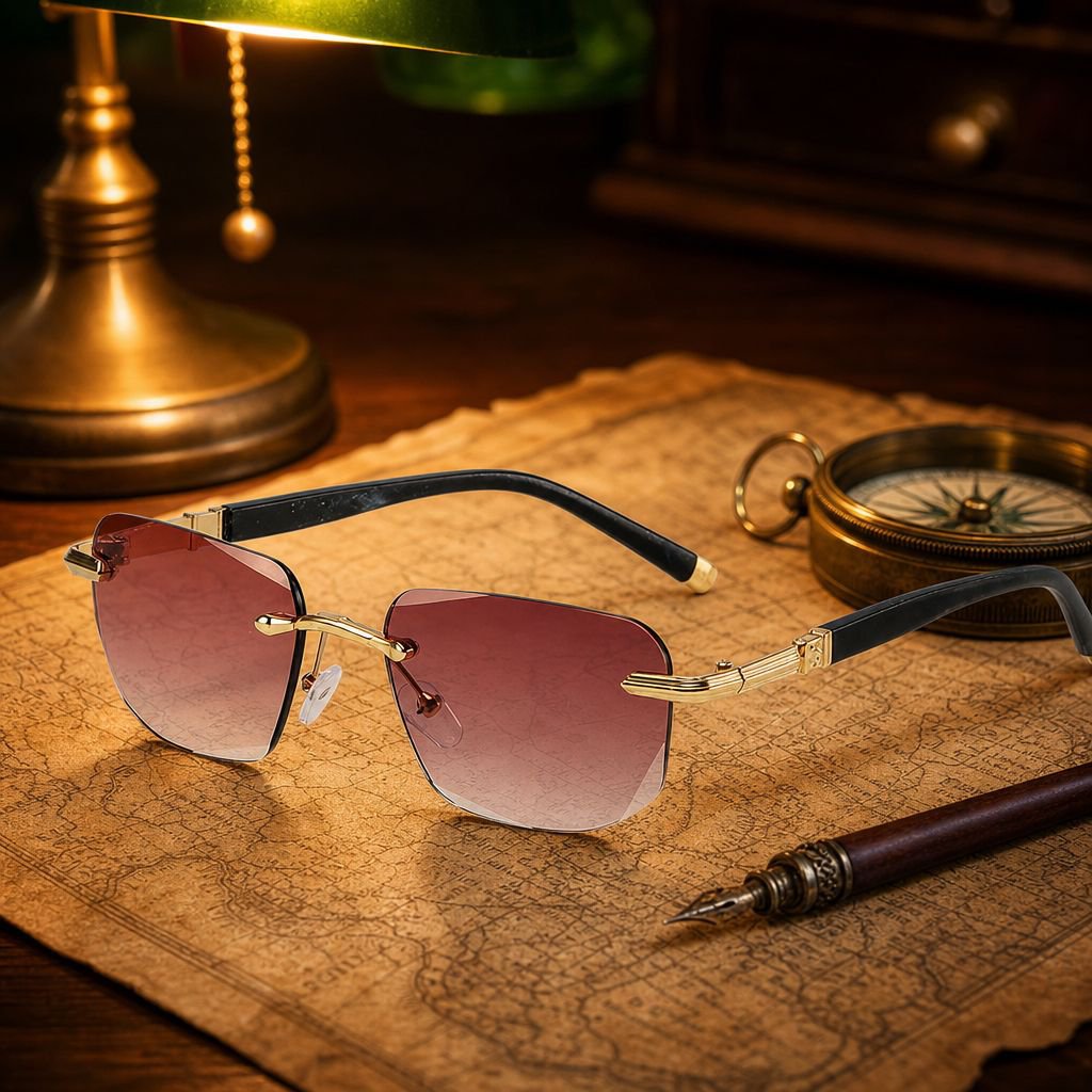 Lightweight rimless design reading glasses for men and women