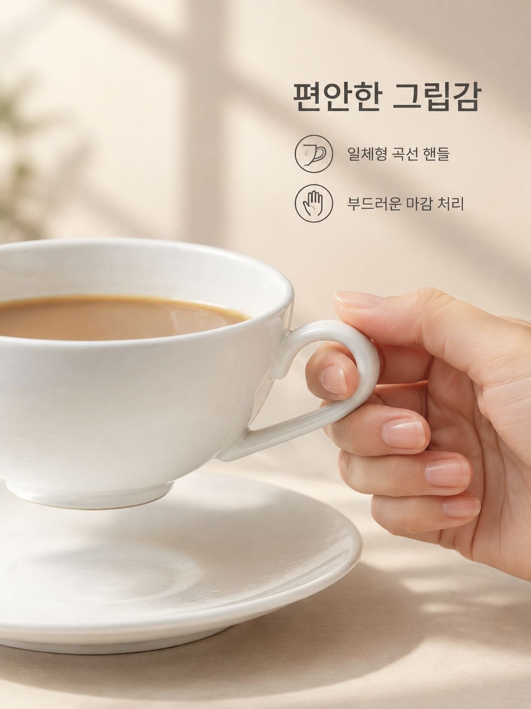도자기 쟁반과 식기 세트