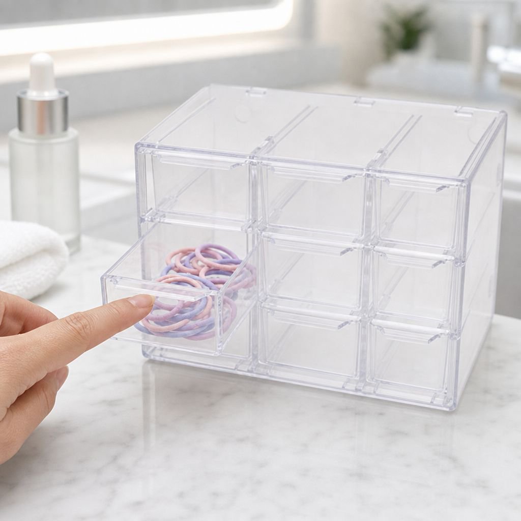 Multi-Compartment Drawer Storage Box for Home Office