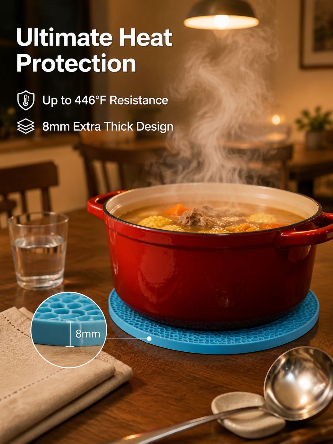 Multifunctional Silicone Placemat Set