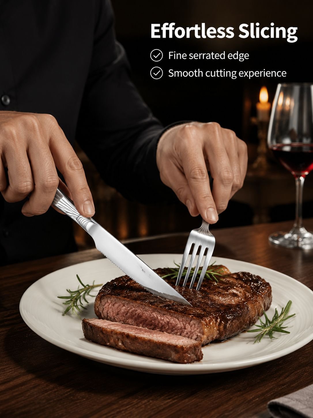 Durable kitchen utensil set made of stainless steel