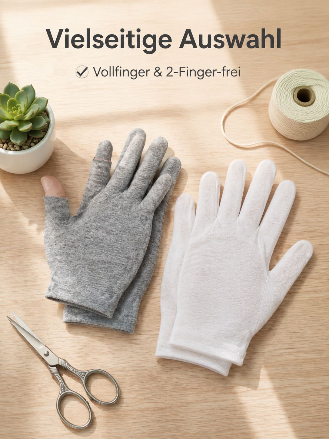 Baumwollhandschuhe – Dünn, atmungsaktiv, vielseitig für Pflege & Arbeit