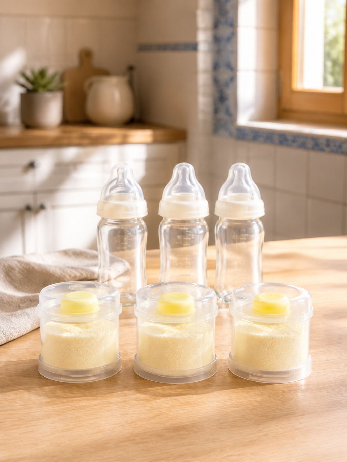 Caja de almacenamiento sellada y portátil de gran capacidad para leche en polvo de bebé