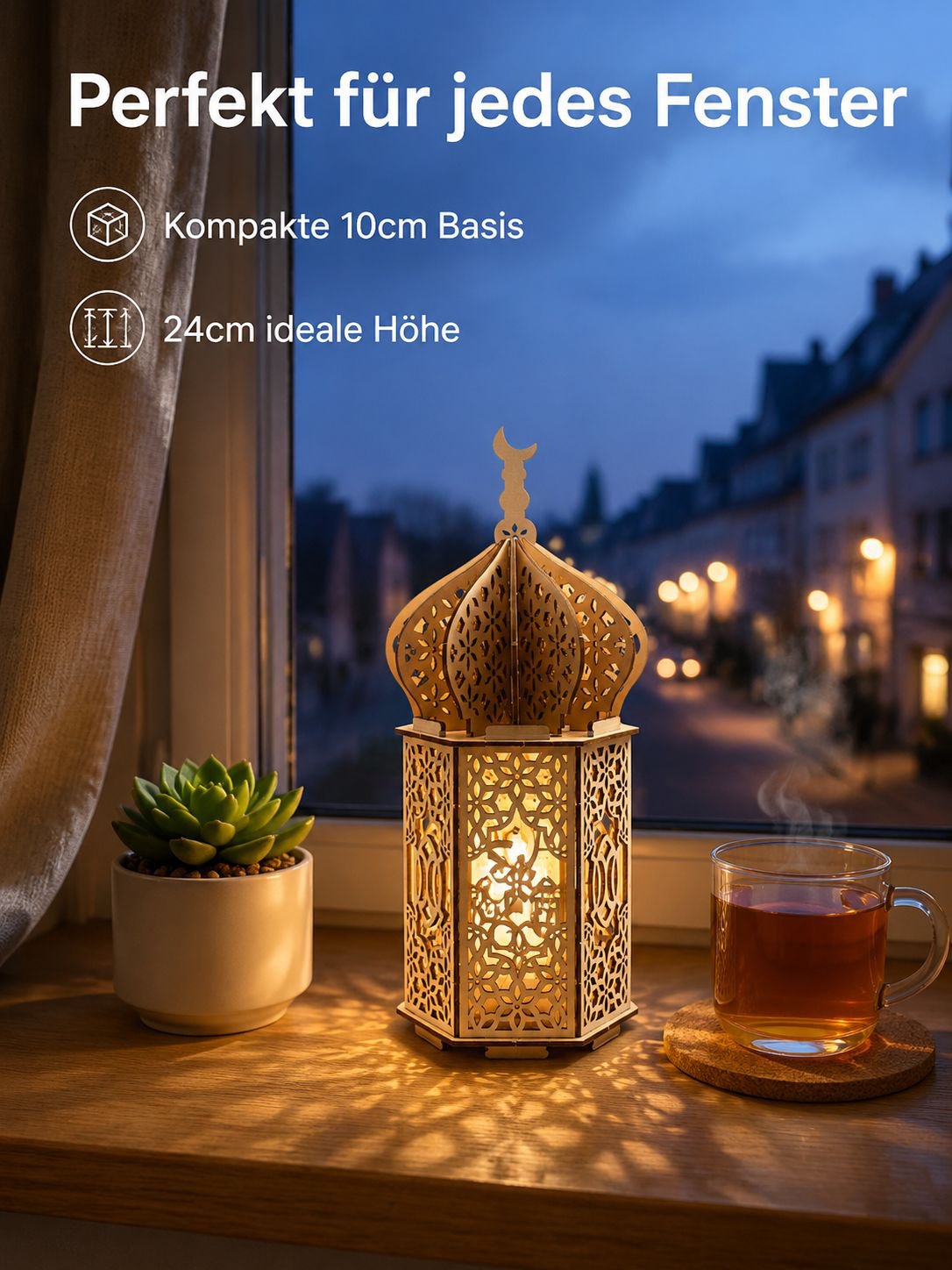 Festliche Holzdekorationen
