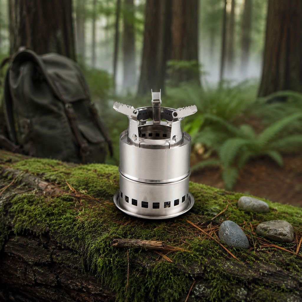 Portable wood stove heating picnic cookout outdoor stove heating stove camping stainless steel stove