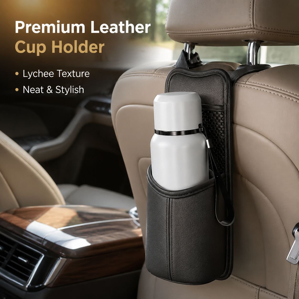 Car Seat Thermos Cup Storage Organizer