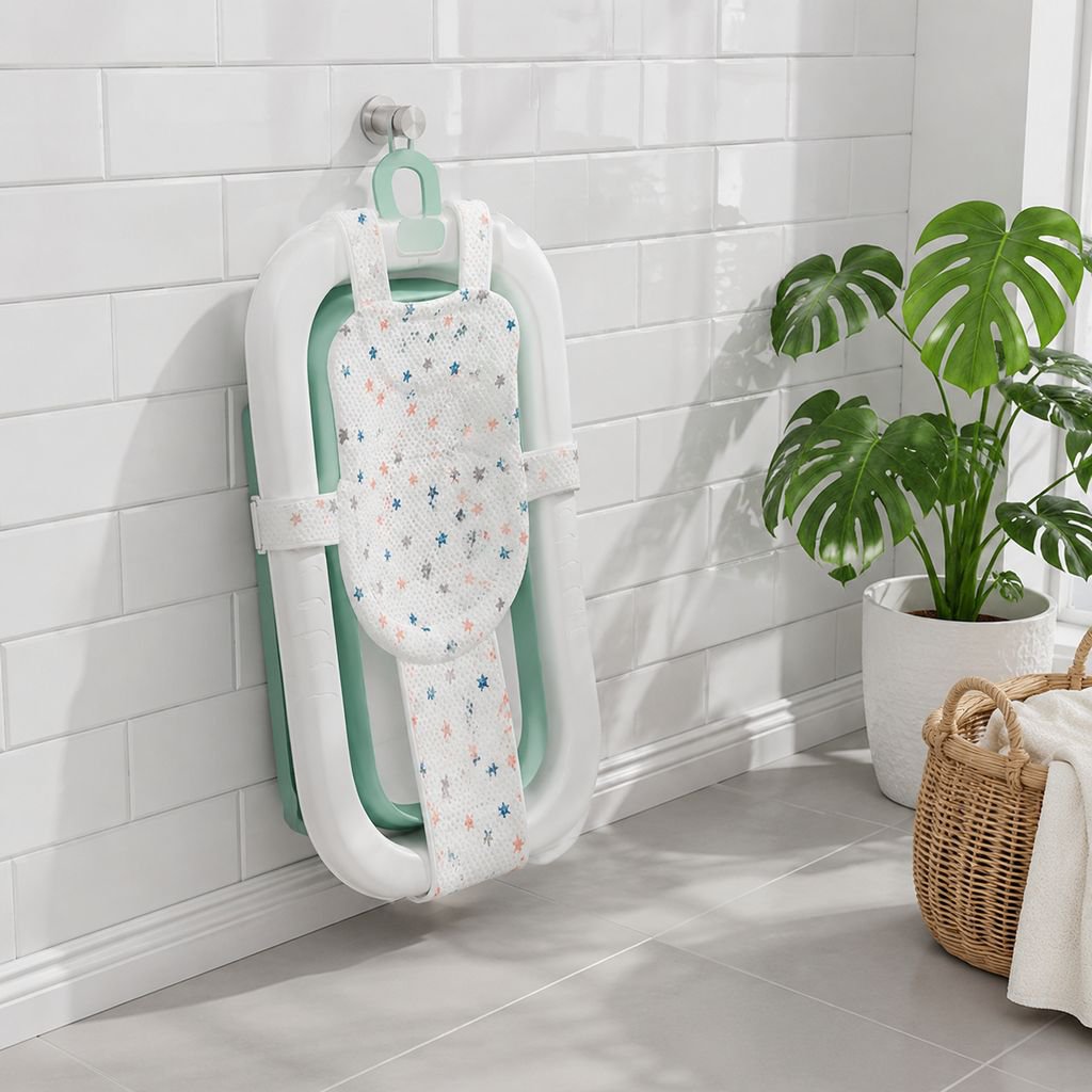 Safe and comfortable baby bathtub for newborns