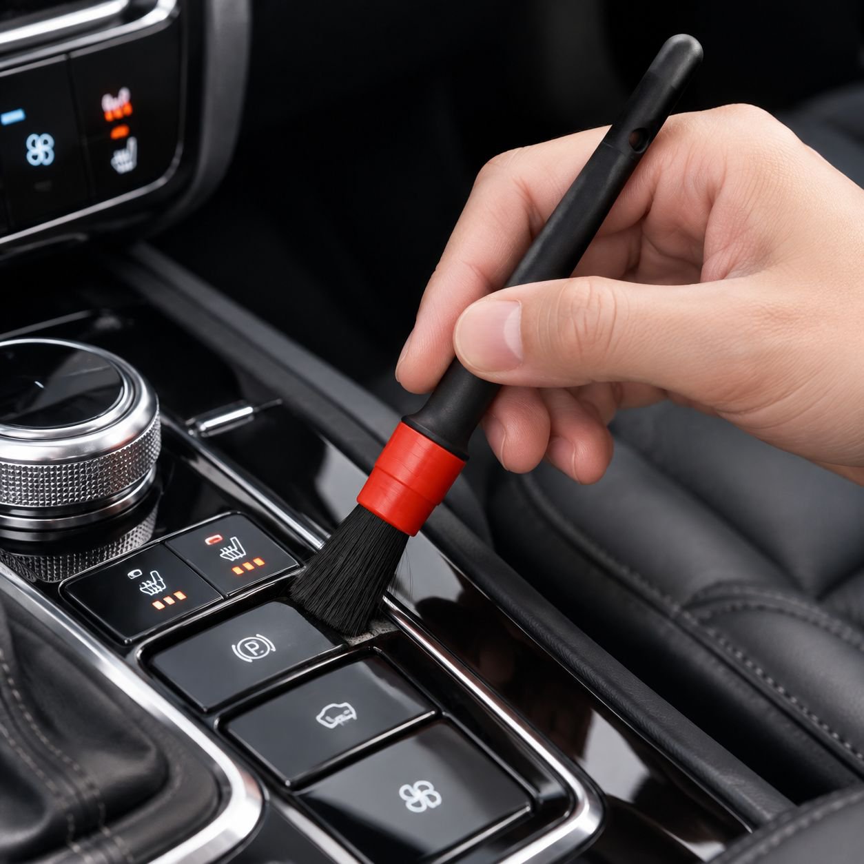 5pcs Multi-purpose Car Detailing Brush Set for Dashboard and Vents