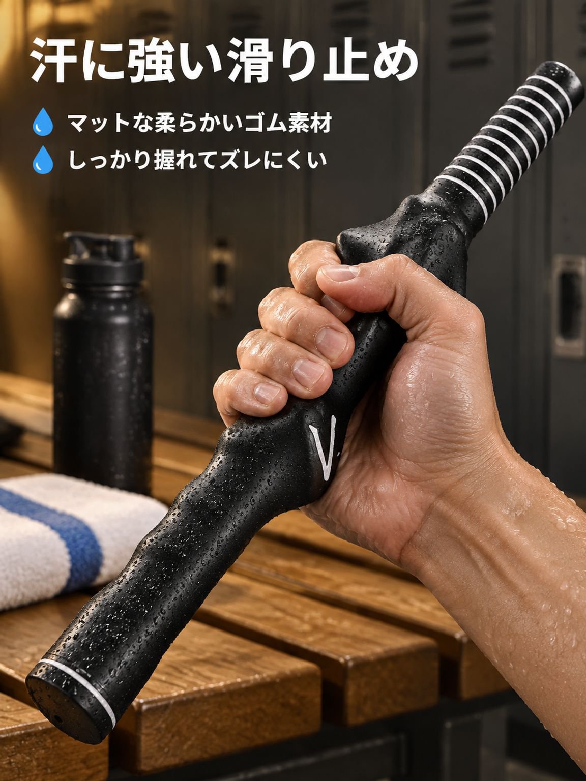 ゴルフスイング精度向上3D修正グリップ