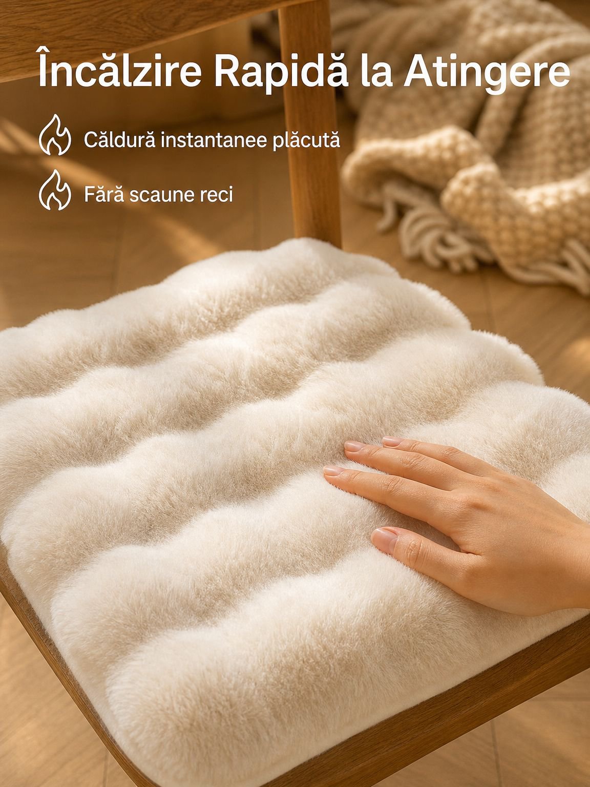 Pernă groasă și pufoasă pentru șezut