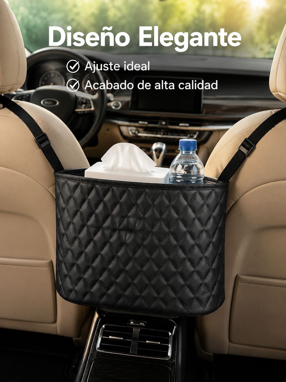 Bolsa colgante multifuncional para asiento de coche