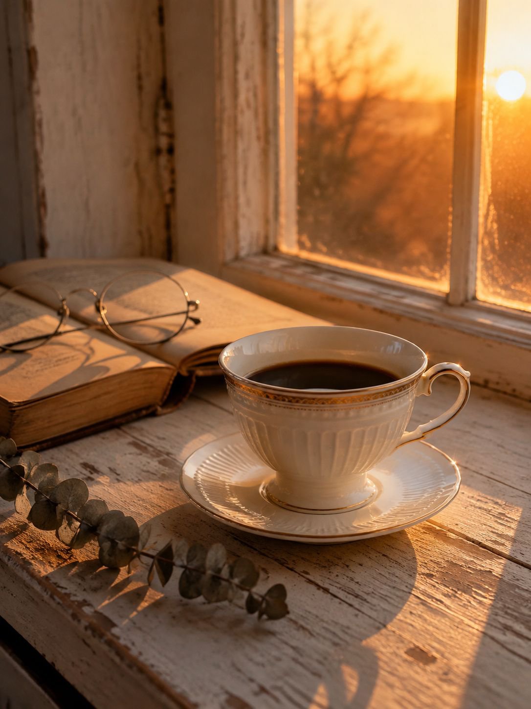 Conjunto de taza y plato de cerámica para café expreso
