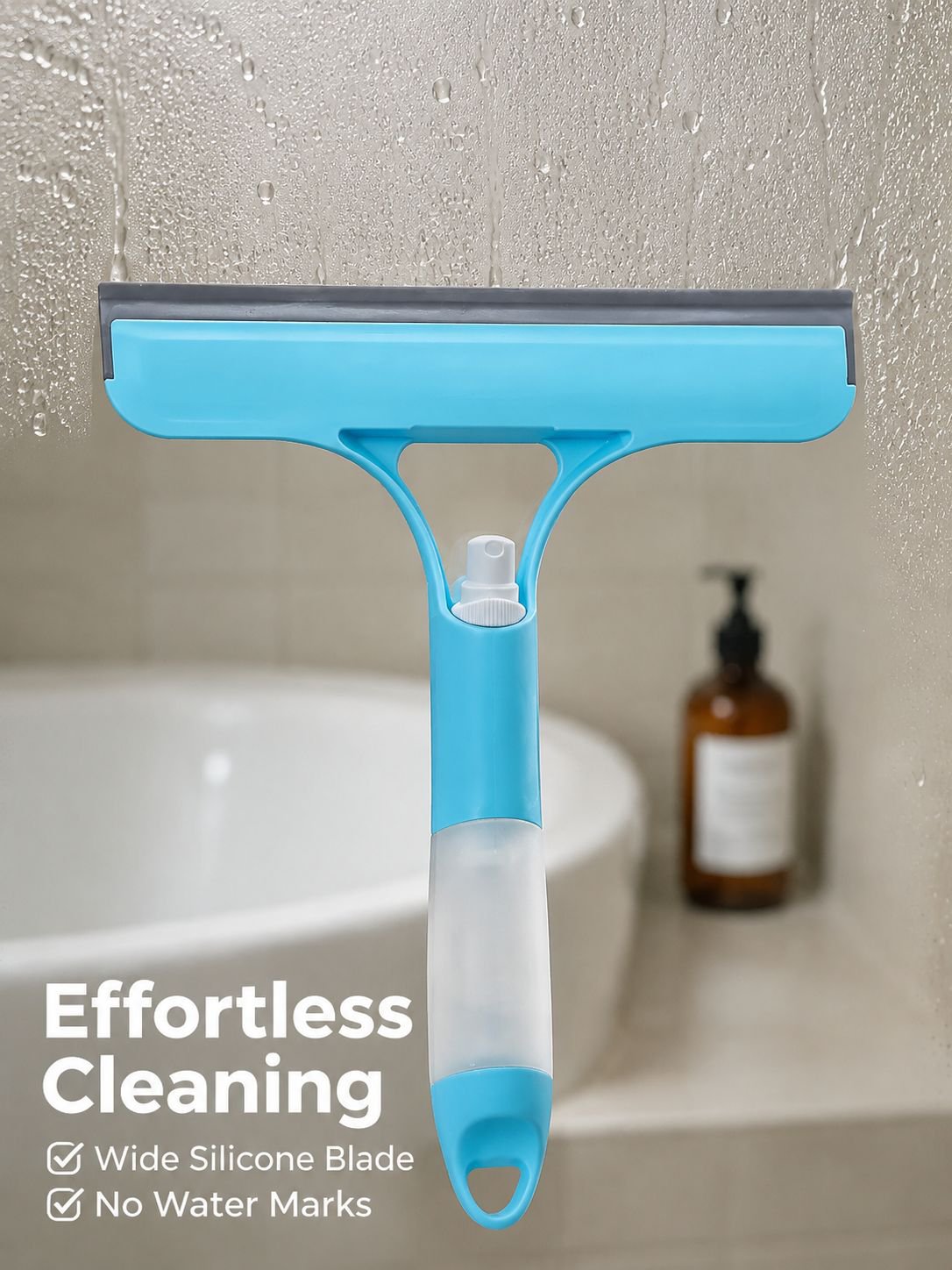 Multi-Functional Bathroom Glass Scraper Cleaner