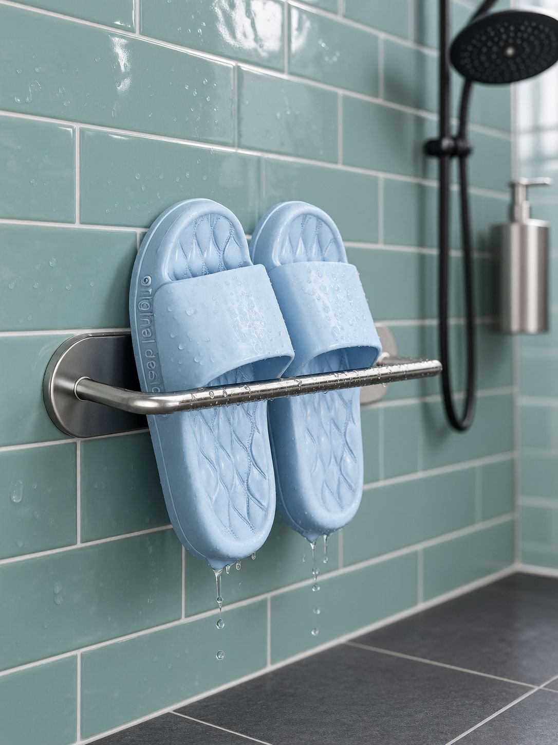Zapatero magnético de pared para baño