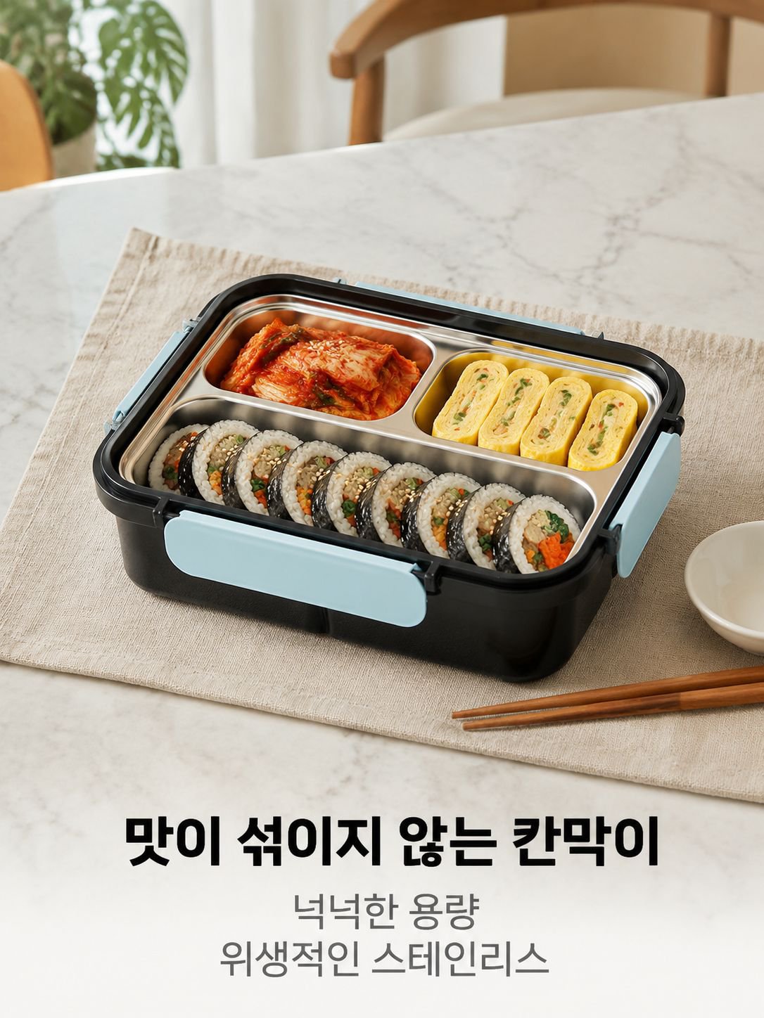 다기능 단열 도시락 접시