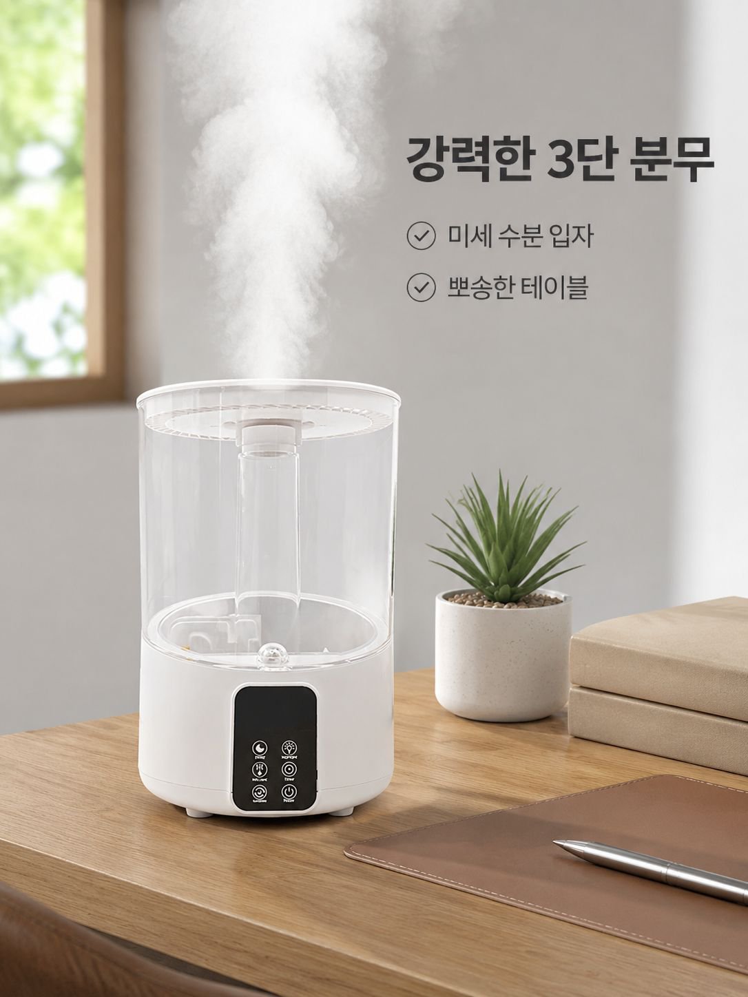 가정용 가습기 대용량 저소음 침실용 에어컨 아기 임산부용 아로마 가습기