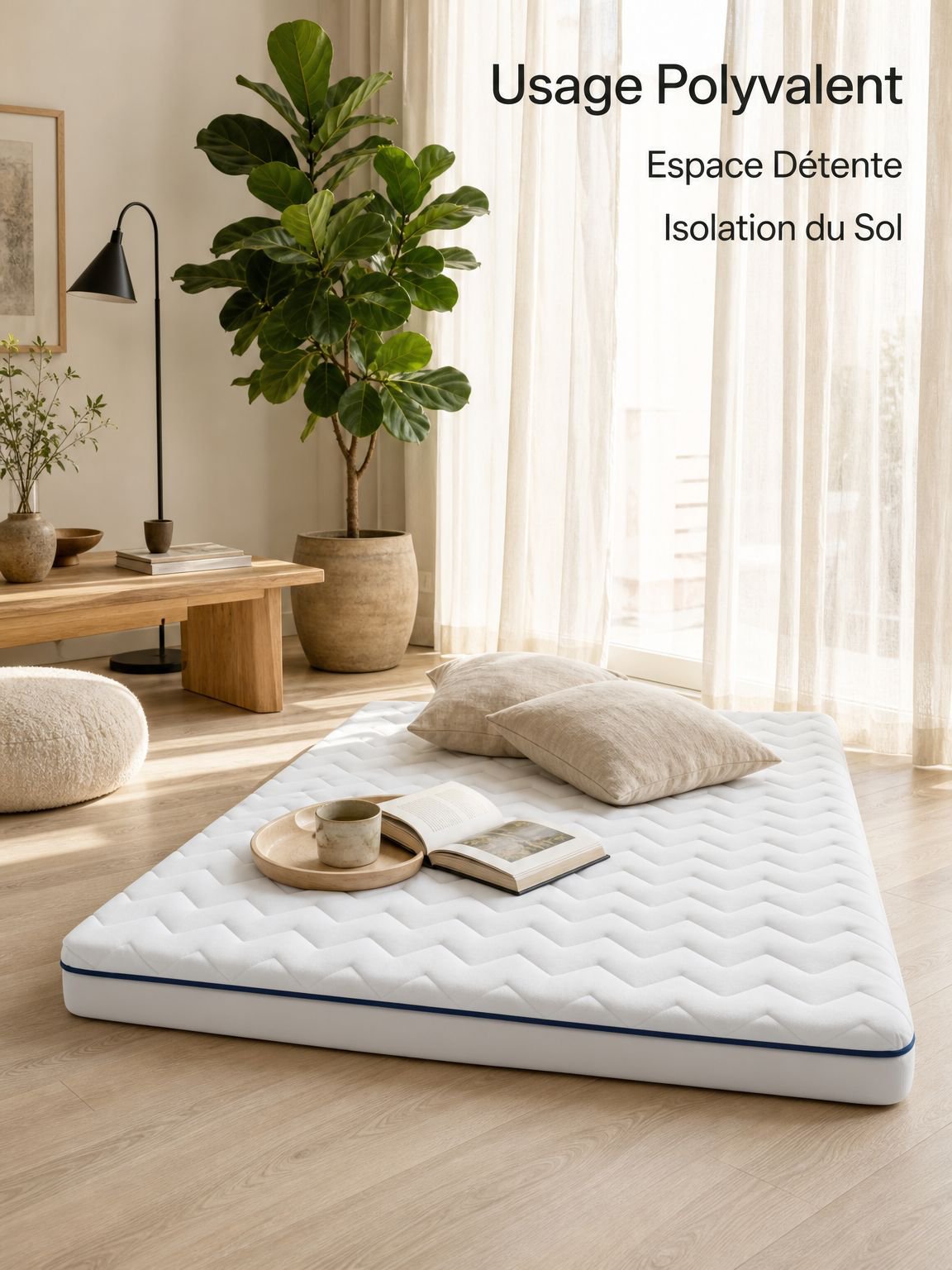 Démonstration de la résilience et du soutien ergonomique du matelas en fibre de soja