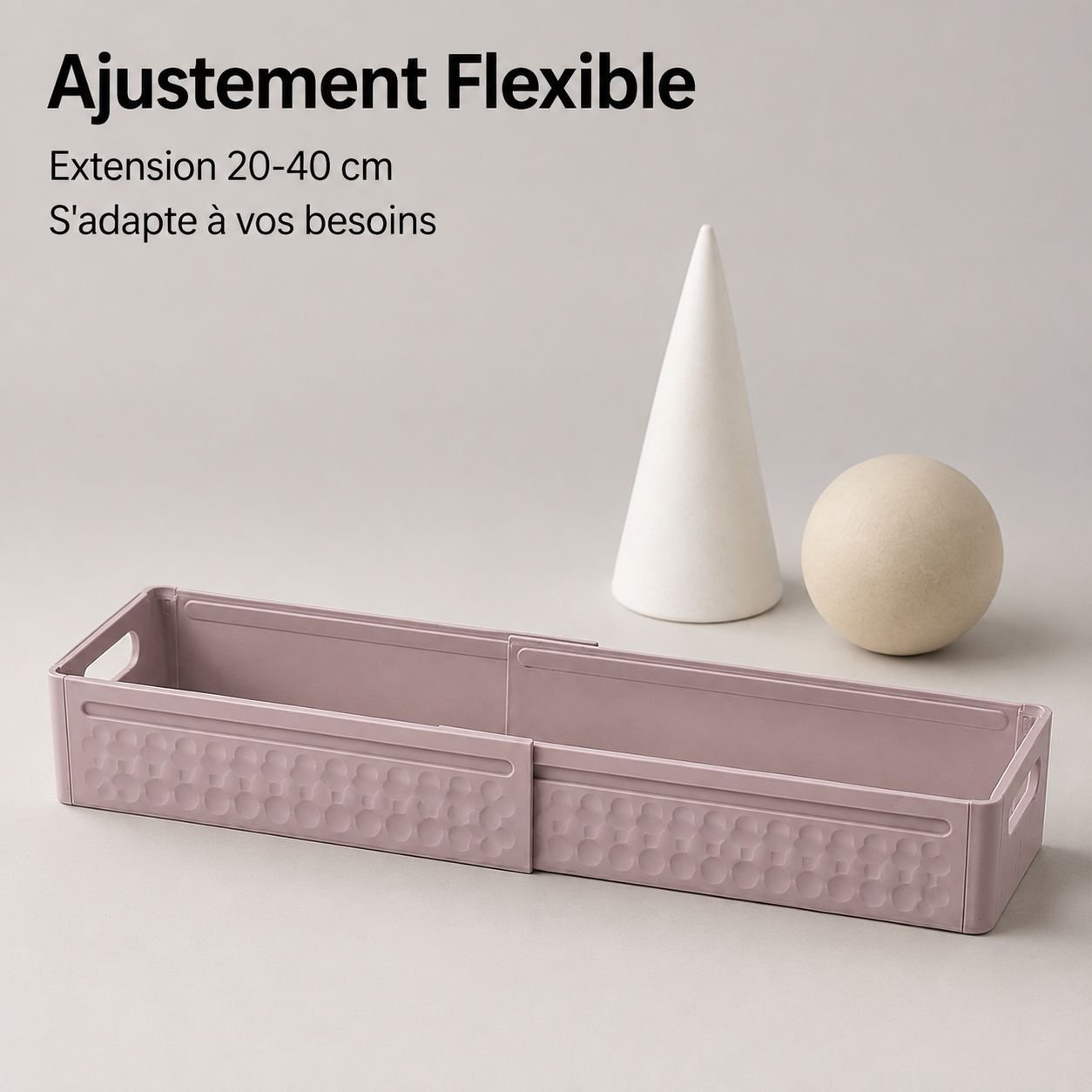 Boîte de rangement de bureau extensible à tiroirs