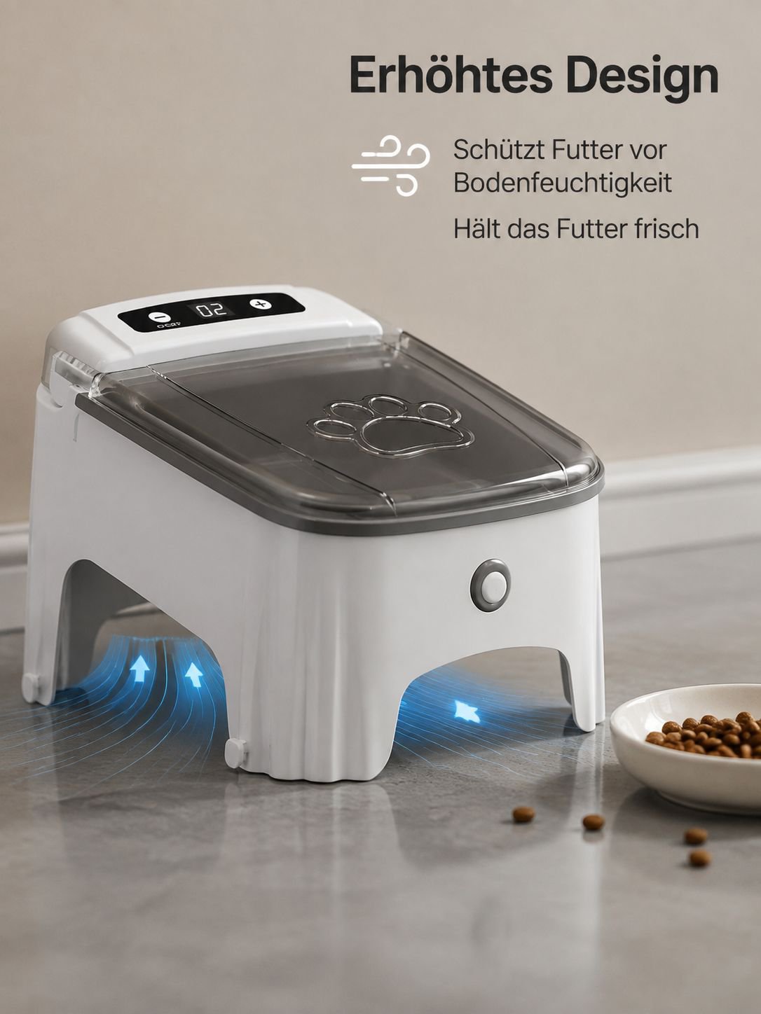 Innovativer Futterspender für Katzen und Hunde