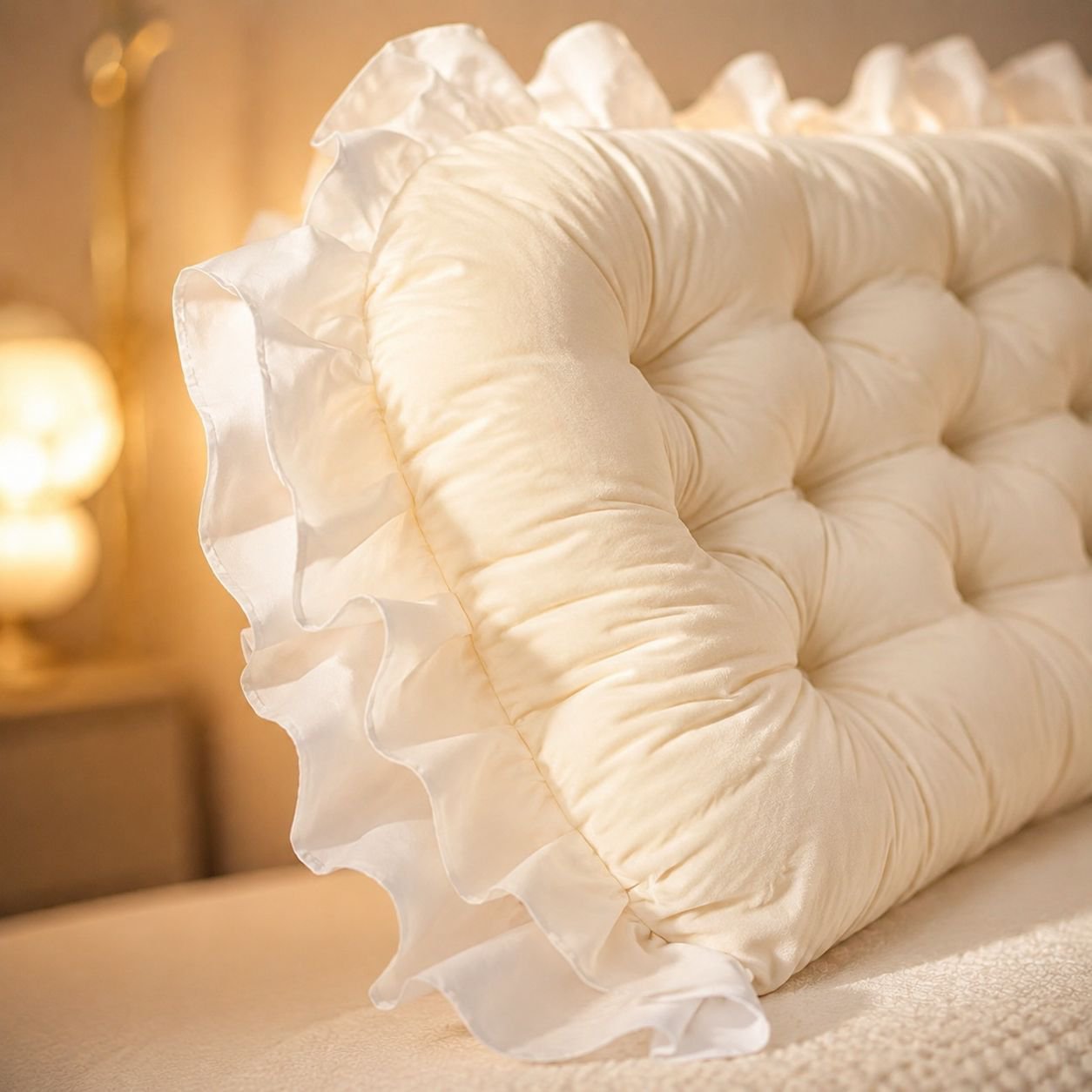 Bedside Princess Soft Cushion Kit, Lace Craft Visual Layering Cushion