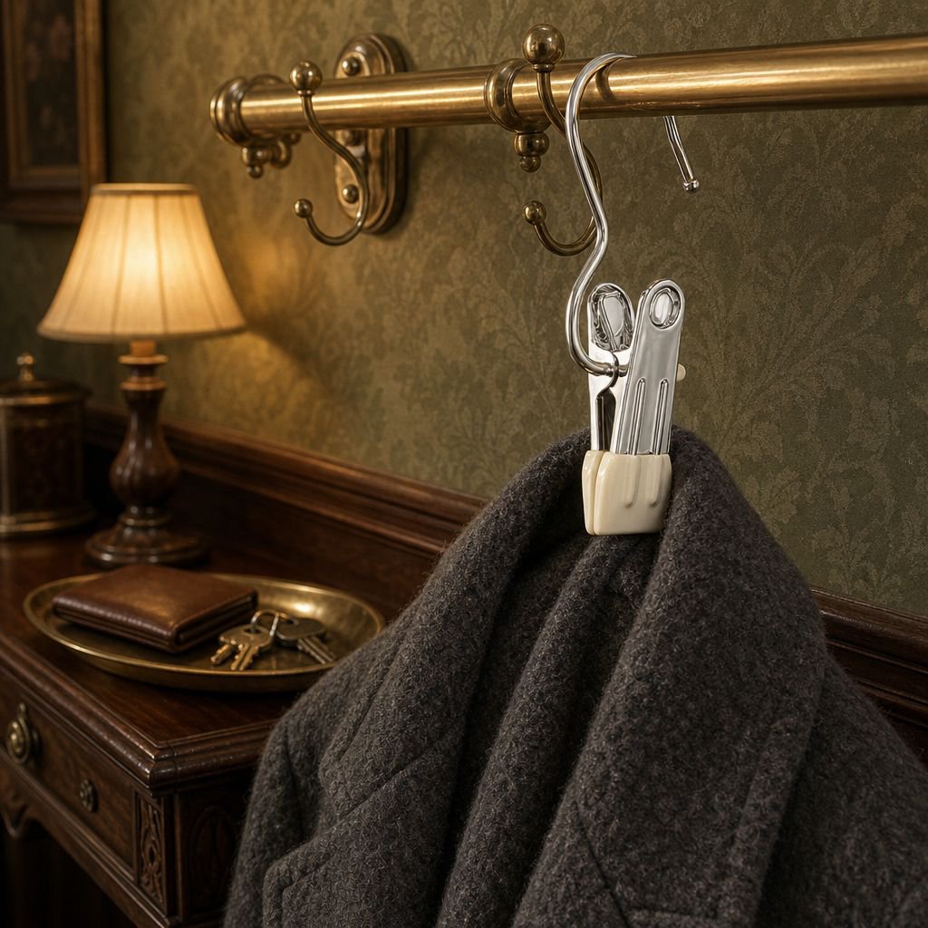 Stainless Steel Non-Slip Clip Hanger for Dormitory Use