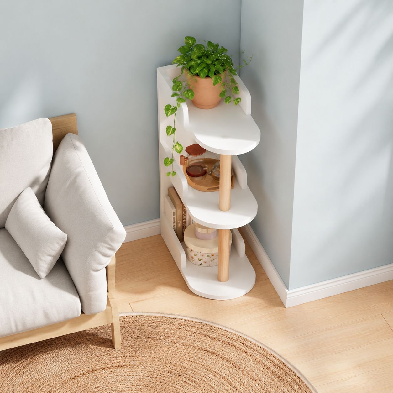 Gap Storage organizer holding remote and essentials