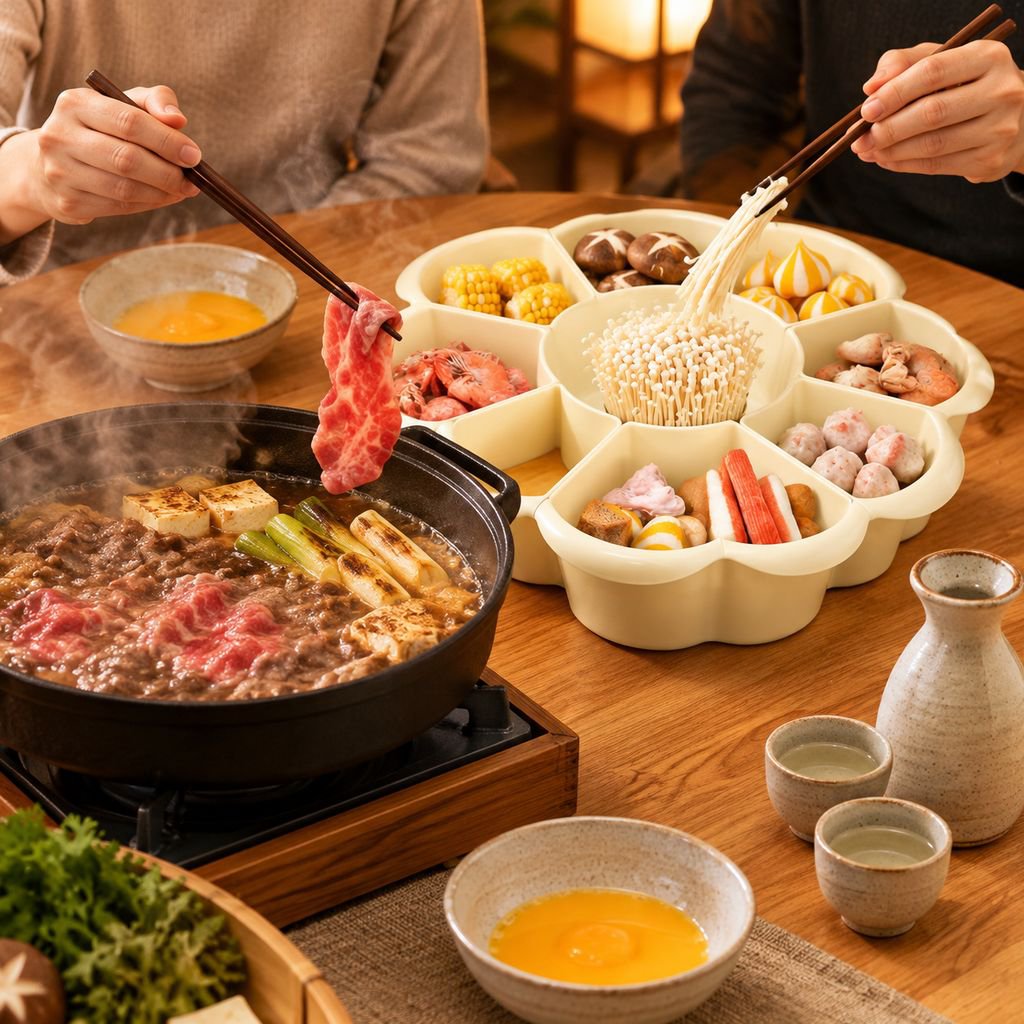 仕切り付き回転式ホットポット野菜皿、二層構造の特殊プラスチック製多機能丸型サイドディッシュプレート（家庭や集まりに最適）