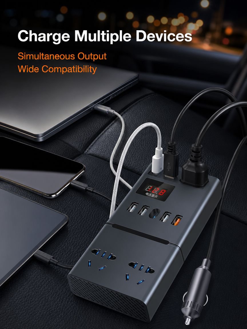 Rechargeable truck lifting car inverter home power converter car charging truck socket