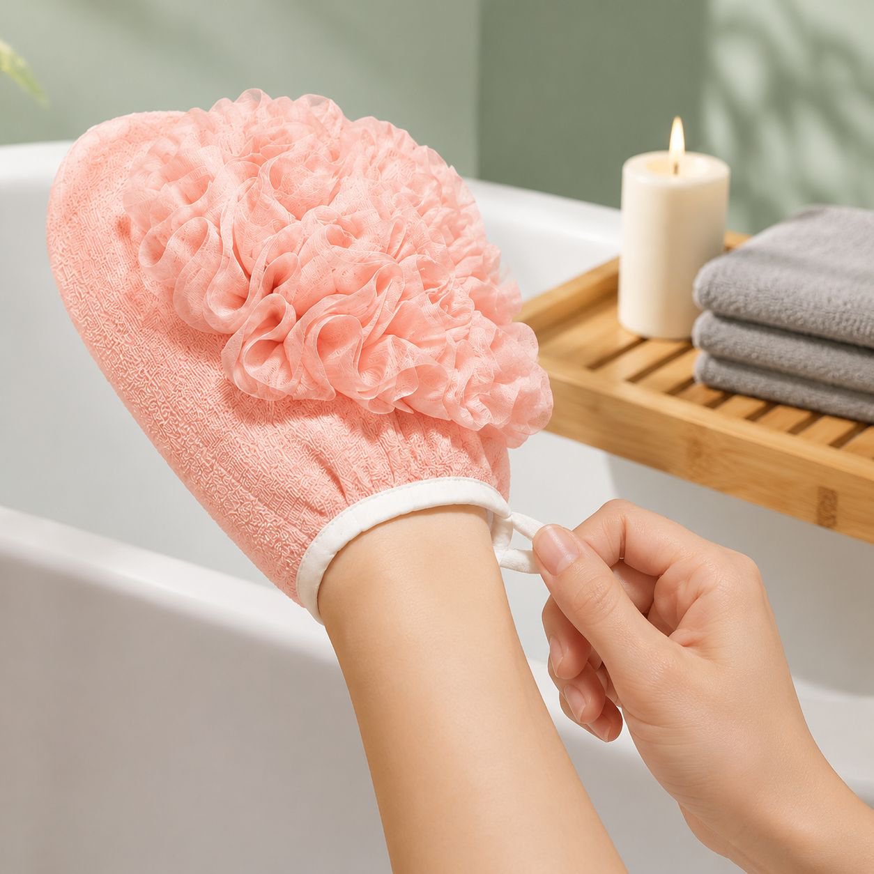 JMY bath towel and sponge set for home and travel