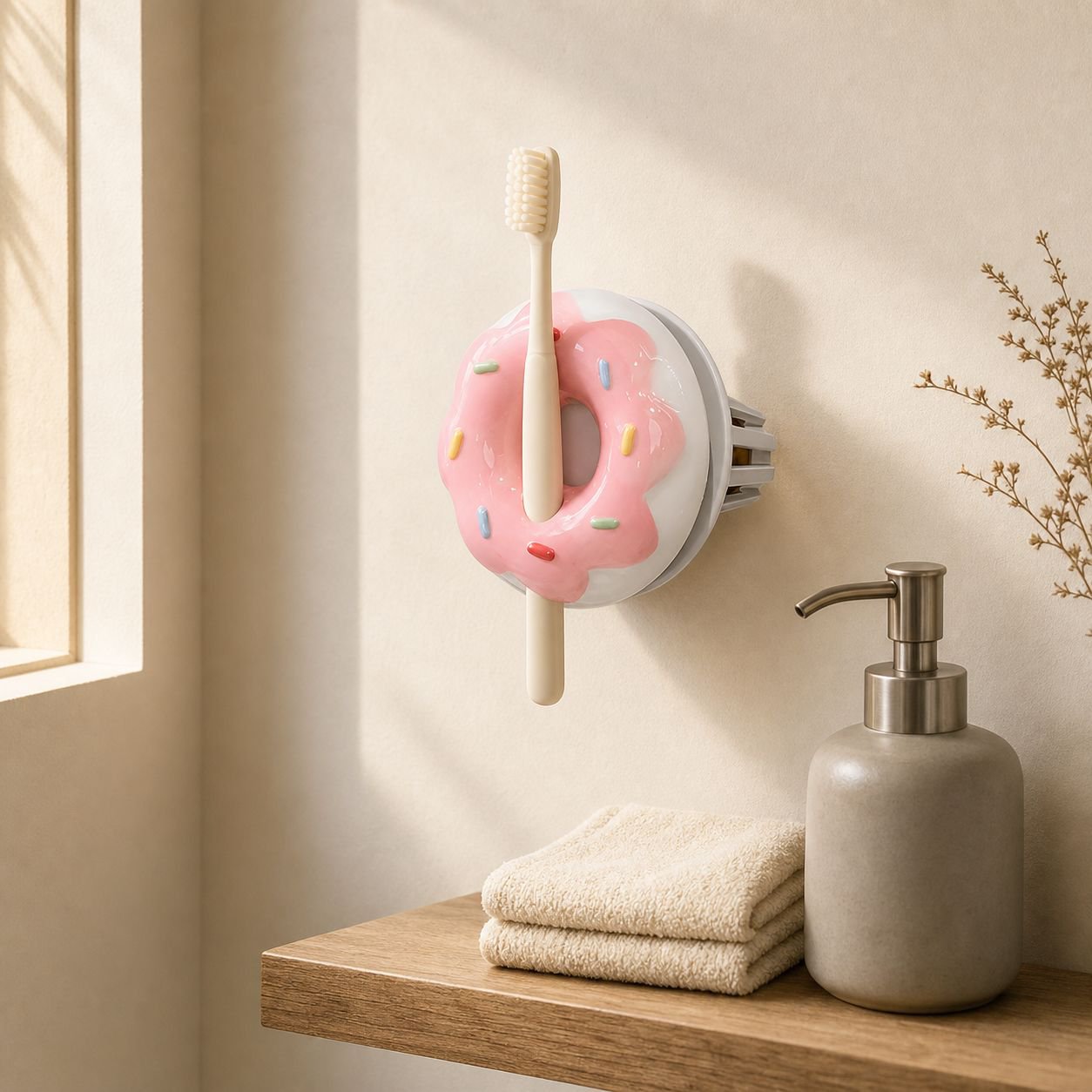 Donut Toothbrush Holder Organizer