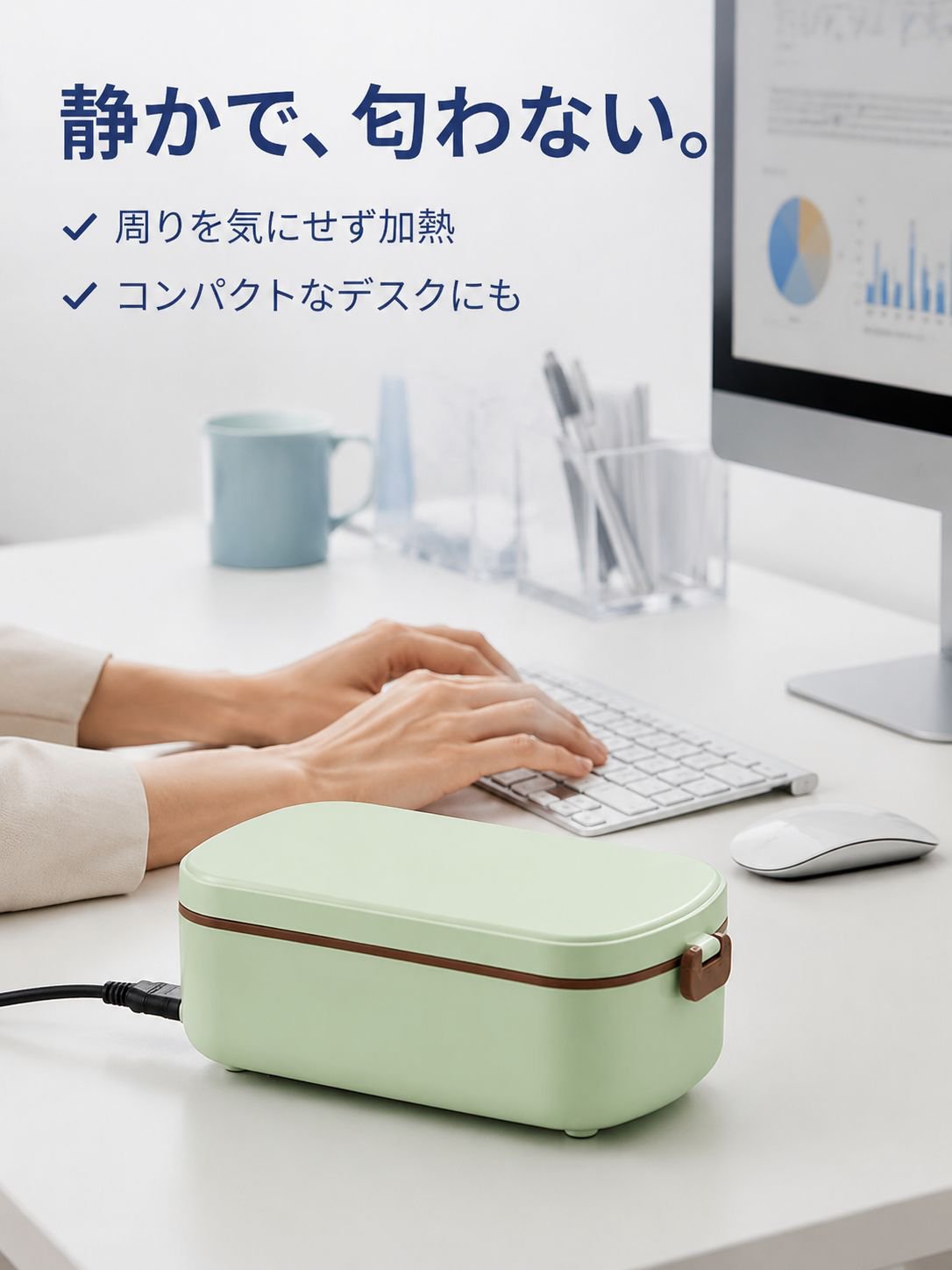 70度恒温携帯加熱ランチボックス