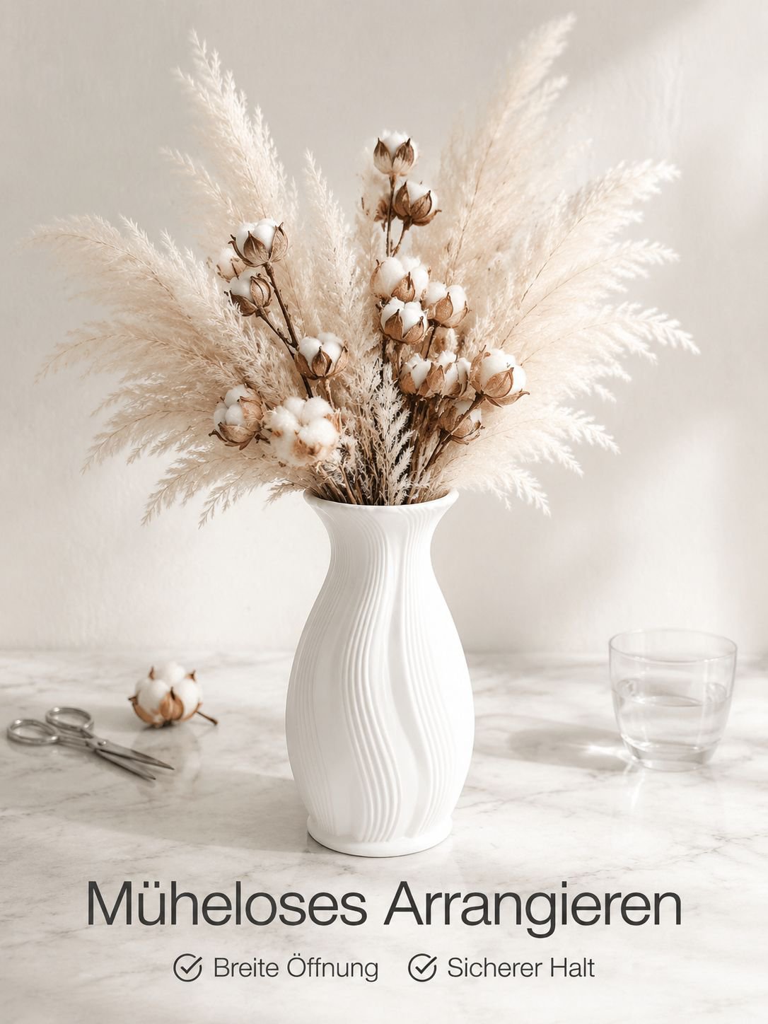 Verkaufsschlager Französische Kunststoffvase mit Farbverlauf Vintage-Kunstblumenvase