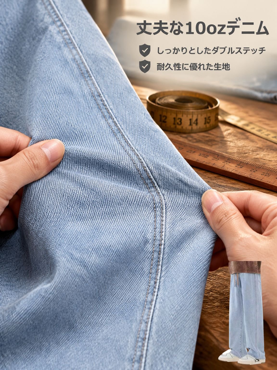 ストレートジーンズ