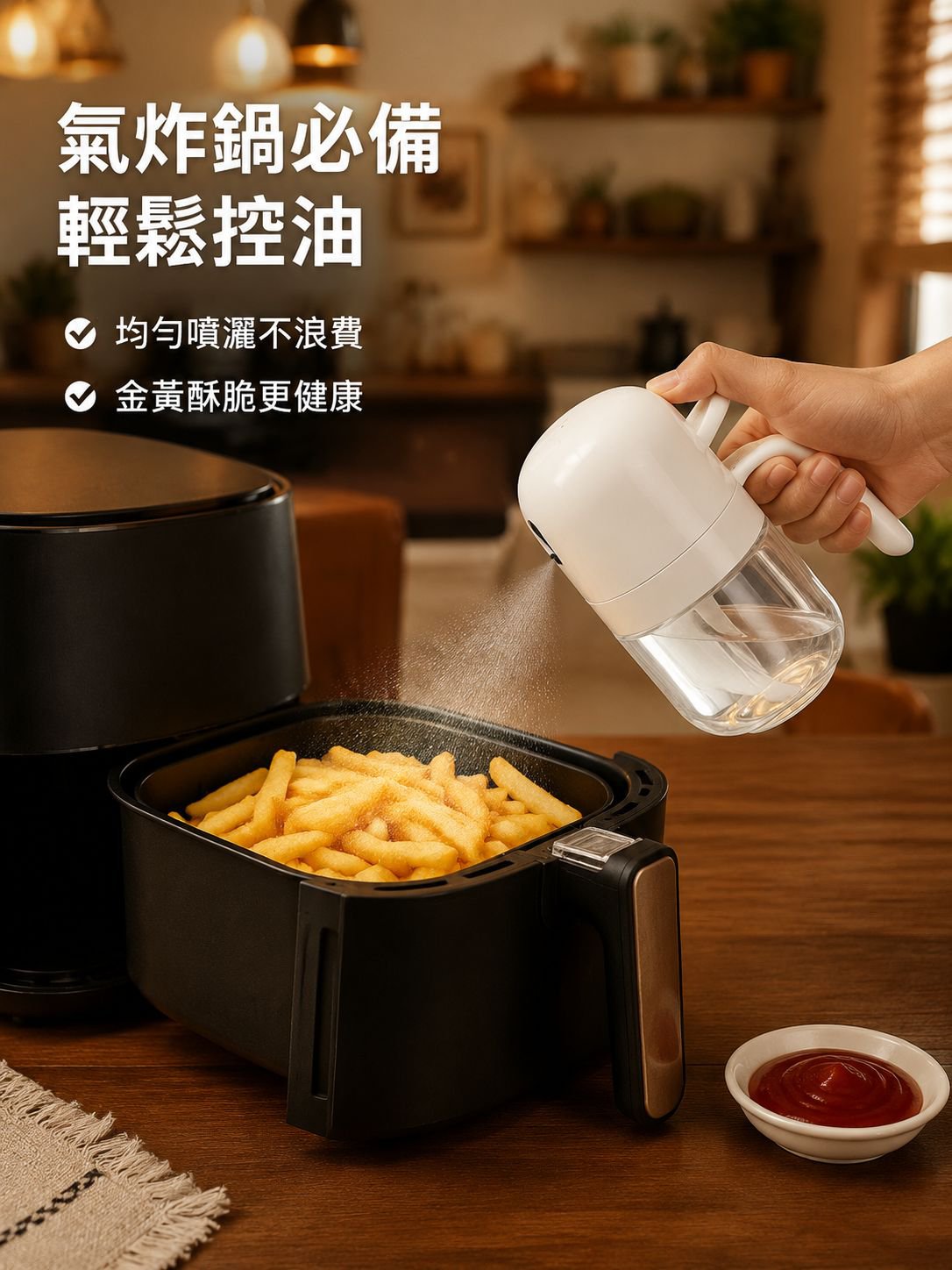 家用防漏厨房雾状喷油壶