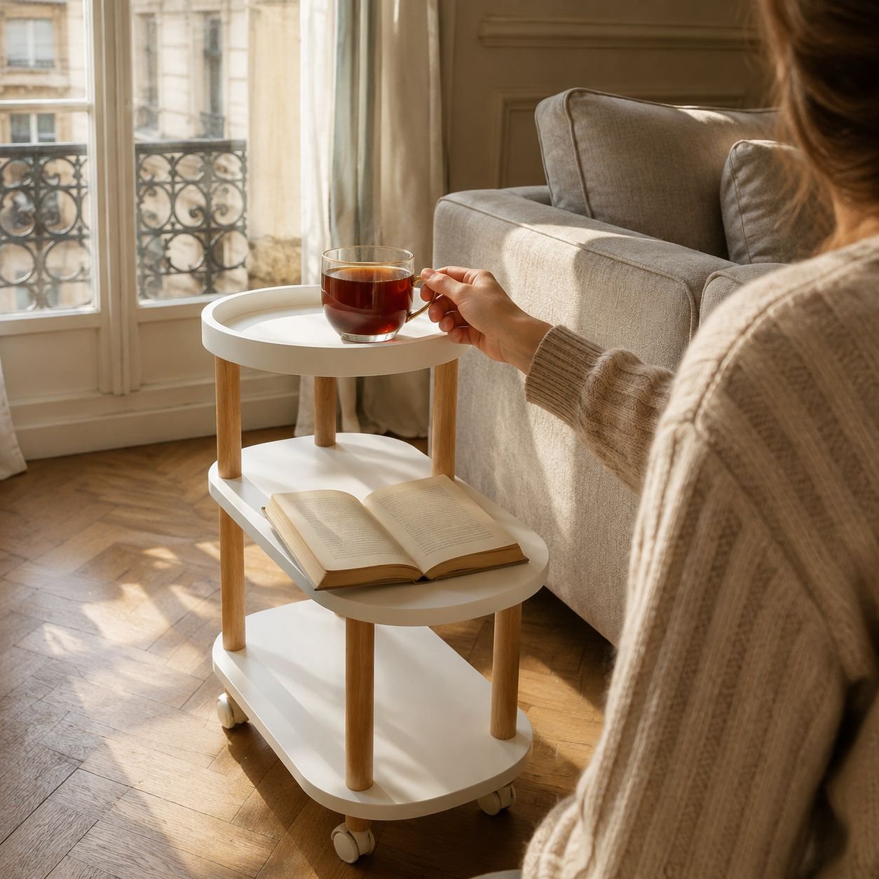 Petite table polyvalente en bois moderne