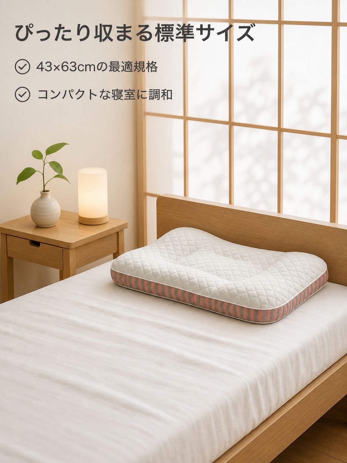 首を支える深睡眠マッサージ枕芯